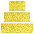 thumbnail image 1 of Yellow Lemon Slices Yellow Pattern Kitchen Rugs Sets Of 3,Kitchen Runner Rugs Non Skid Washable,Decorative Kitchen Floor Mats for Kitchen,Sink,Laundry,17"x30"+ 17"x47" + 17"x59", 1 of 6