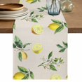 thumbnail image 1 of Yellow Lemon Summer Table Runner 70 Inches, Farmhouse Tropical Fruit Rustic Bed Runner Dresser Scarves Tabletop for Indoor Outdoor Parties/Ceremony/Banquet, 13" x 70", 1 of 9
