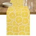 thumbnail image 1 of Yellow Lemon Table Runner 70 Inches Long Farmhouse Dress Scarves, Summer Botanical Watercolor Modern Art Dining Tablerunner for Coffee Table/Kitchen Island/Party Décor, 13" x 70", 1 of 8