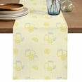 thumbnail image 1 of Yellow Lemon Table Runner 72 Inches, Summer Farmhouse Fruits Leaves Lemon Bed Runner Dresser Scarves Tabletop for Indoor Outdoor Parties/Ceremony/Banquet, 16" x 72", 1 of 9