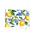 thumbnail image 1 of Yellow Lemon Wall Art for Living Room,Canvas Picture Wall Decor for Bathroom Bedroom,Blue Flower Botanical Blossom Motif Spring Painting Artwork for Office Kitchen Hallway Dining Room Decor 24"x32", 1 of 8