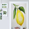 thumbnail image 1 of Yellow Lemon With Green Leaves Door Curtain Nordic Living Room DoorCurtain Porch Partition Curtain Kitchen Rative Half Curtain, 1 of 4