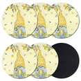 thumbnail image 1 of Yellow Lemons Coasters Set of 6, Absorbent Coasters for Drinks, Cute Gnomes Summer Fruits Rustic Flowers Coaster for Desk Coffee Table Protection, Home Decor House Warming Gifts 4", 1 of 8
