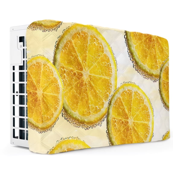 Window Kuling Unit Yellow Lemons Indoor Air Conditioner Covers for Window Units, Summer ...