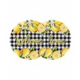 thumbnail image 1 of Yellow Lemons Round 13 Inch Placemats Set of 2, Summer Fruits Leaves Botanical Buffalo Plaid HeatResistant Non Slip Place Mats for Dining Table, Wipeable Braided Kitchen Table Mats for Housewarming, 1 of 9
