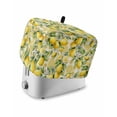 thumbnail image 1 of Yellow Lemons Toaster Cover 4 Slice, Large Kitchen Appliance Covers, Summer Botanical Checkered Pastoral Toaster Oven Cover with Loop, Bread Machine Cover Polyester Dust Cover Protection, 1 of 4