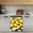 thumbnail image 1 of Yellow Lemons on Checkered Background(3) Dishwasher Magnet Cover Decorative Sticker for Home Cabinet Kitchen 23" x26", 1 of 5