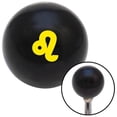 thumbnail image 1 of Yellow Leo Black Shift Knob with M16 x 1.5 Insert Shifter Auto Manual Custom Brody, 1 of 1