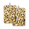 thumbnail image 1 of Yellow Leopard Pattern Pot Holder Set 2 Piece Non-Slip Oven Hot Pads Heat Resistant Durable 7x9.8in, 1 of 7