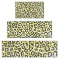 thumbnail image 1 of Yellow Leopard Print Pattern Kitchen Rugs Sets Of 3,Kitchen Runner Rugs Non Skid Washable,Decorative Kitchen Floor Mats for Kitchen,Sink,Laundry,17"x30"+ 17"x47" + 17"x59", 1 of 6