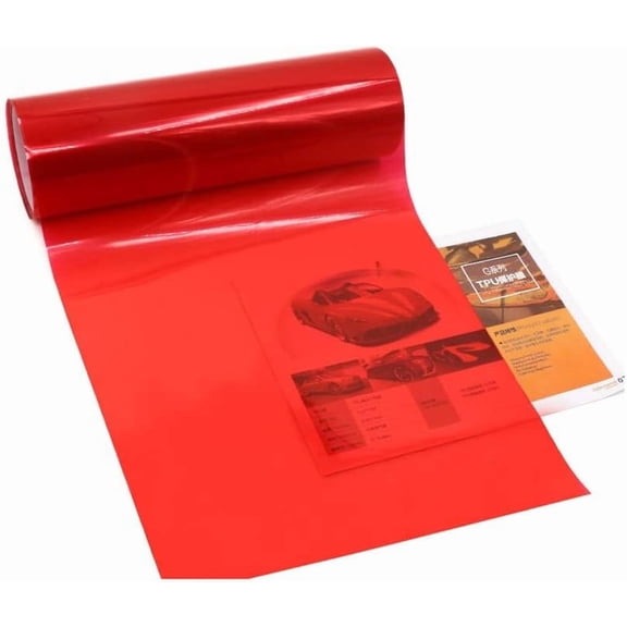 Yellow Light Tint Film for Car Headlight Fog Tail Lights Tinted Vinyl Wrap Accessories Self Adhesive 48 inch x12 inch 2 pcs