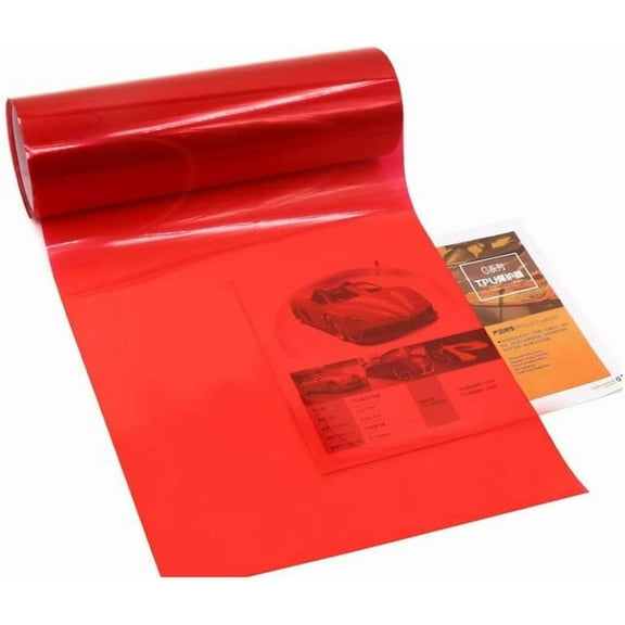 Yellow Light Tint Film for Car Headlight Fog Tail Lights Tinted Vinyl Wrap Accessories Self Adhesive 48 inch x12 inch 2 pcs