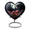 thumbnail image 1 of Yellow Lily Flower Urn, Small Urns For Human Ashes Keepsakes, Cremation Urns For Men, Heart Shaped Urns For Human Ashes Adult, Heart Keepsakes For Ashes 3 Inch 1 Pcs, Burial Urns For Adult Human Ashes, 1 of 5