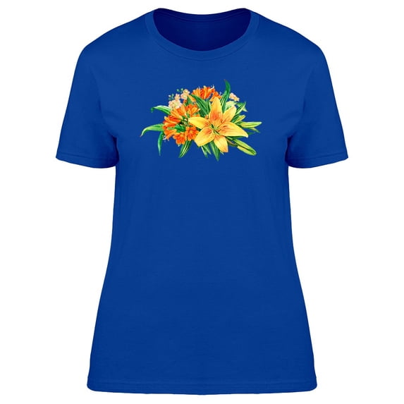 Yellow Lily With Plants Wedding Tee Women's -Image by Shutterstock