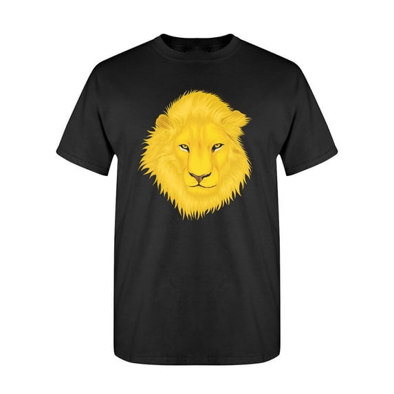 Yellow Lion T-Shirt Men -Image by Shutterstock, Male 3X-Large