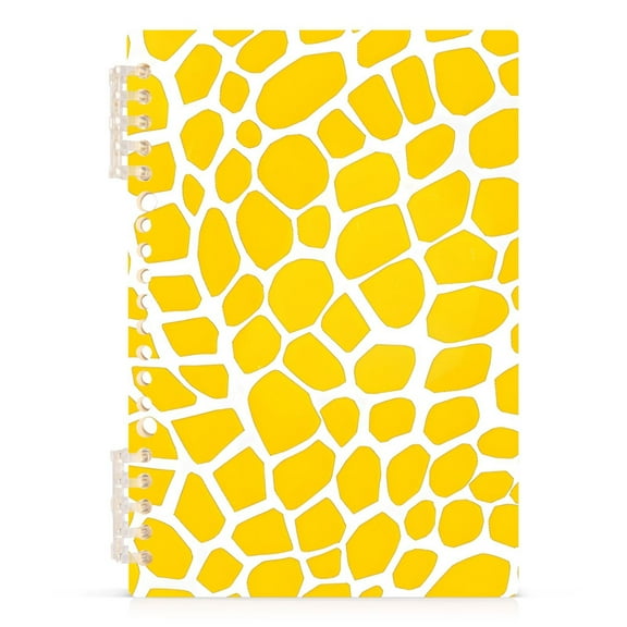 Yellow Lizard Skin Spiral Journal Notebook College Ruled Notebook 8.3" x 5.7" A5 Lined Thick Paper Page