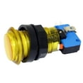 thumbnail image 1 of Yellow Long Length Illuminated Arcade Game Push Button with microswitch, Jamma, 1 of 5