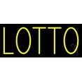 thumbnail image 1 of Yellow Lotto LED Neon Sign 10 x 24 - inches, Black Square Cut Acrylic Backing, with Dimmer - Bright and Premium built indoor LED Neon Sign for Defence Force., 1 of 6
