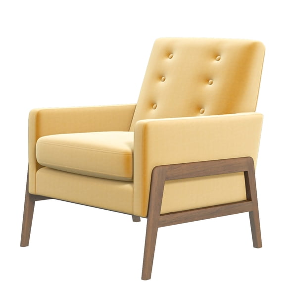 Yellow Lounge Chair | Durable Structure | Sunroom Relaxing