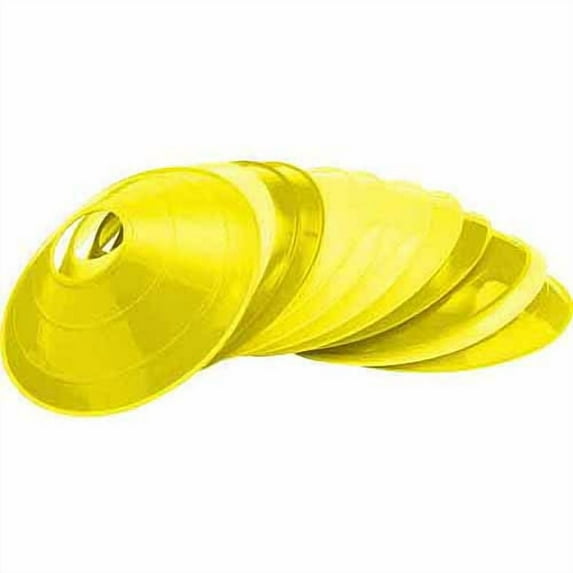 Yellow Low Profile Cones, 12-Pack
