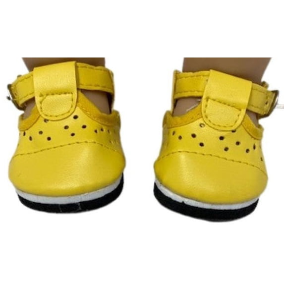 Yellow Mary Jane Shoes Fit 18 Inch Girl Dolls Like Our Generation American Girl