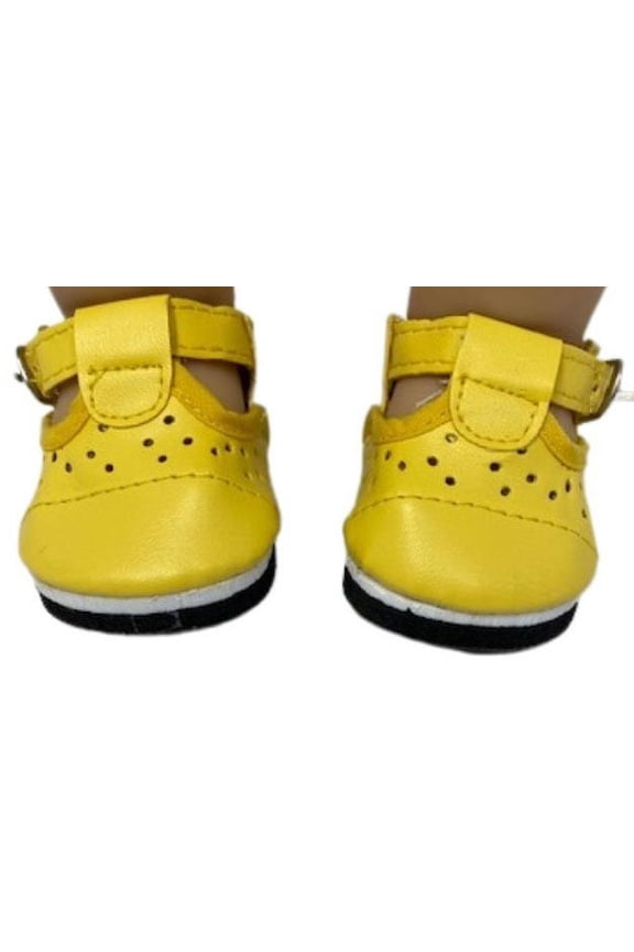 Yellow Mary Jane Shoes Fit 18 Inch Girl Dolls Like Our Generation American Girl