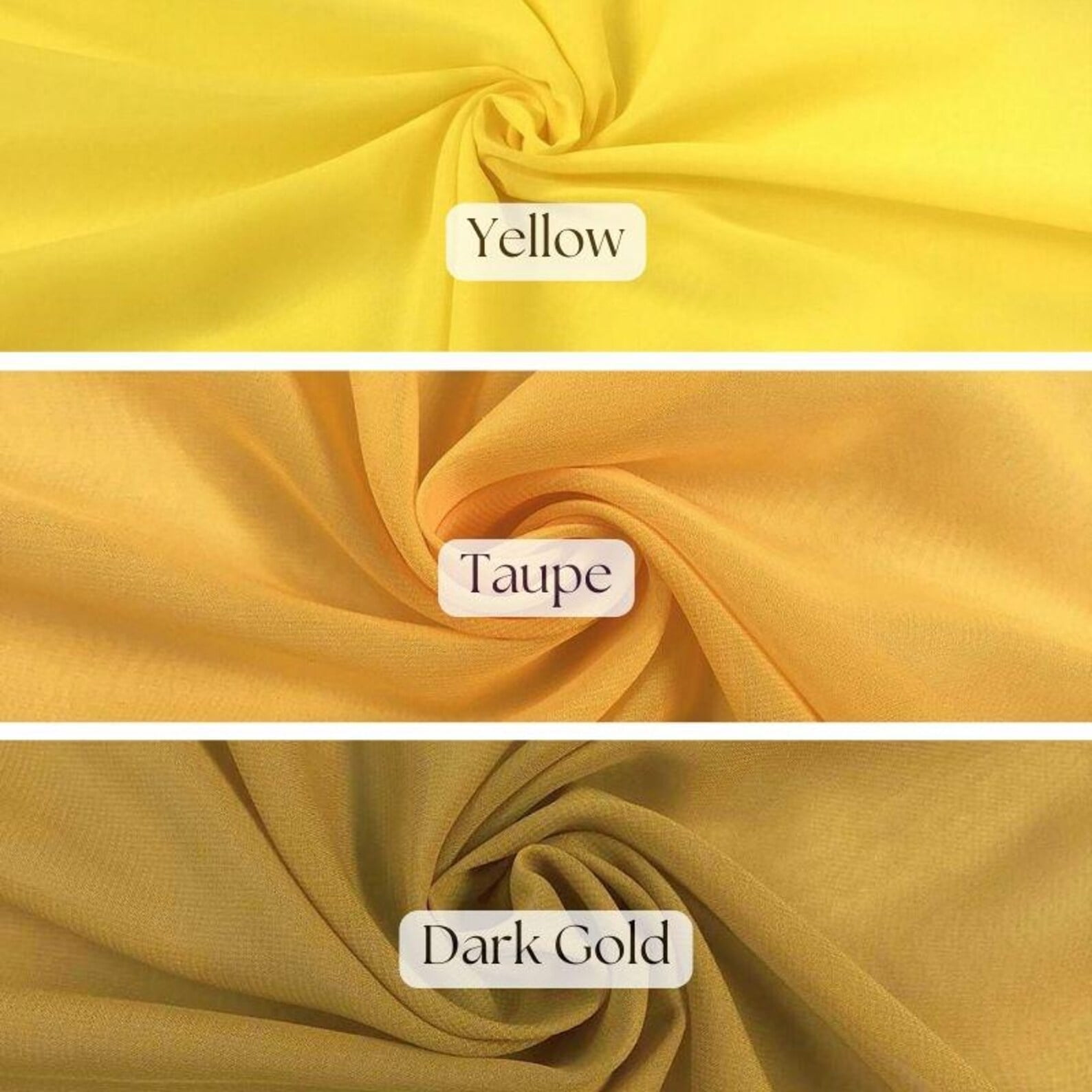 gold material for dresses Dk Matte Chiffon Fabric by the Yard, 58/60