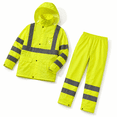 Yellow Medium Hi Vis Rain Suit ANSI Class 3 Breathable Reflective ...