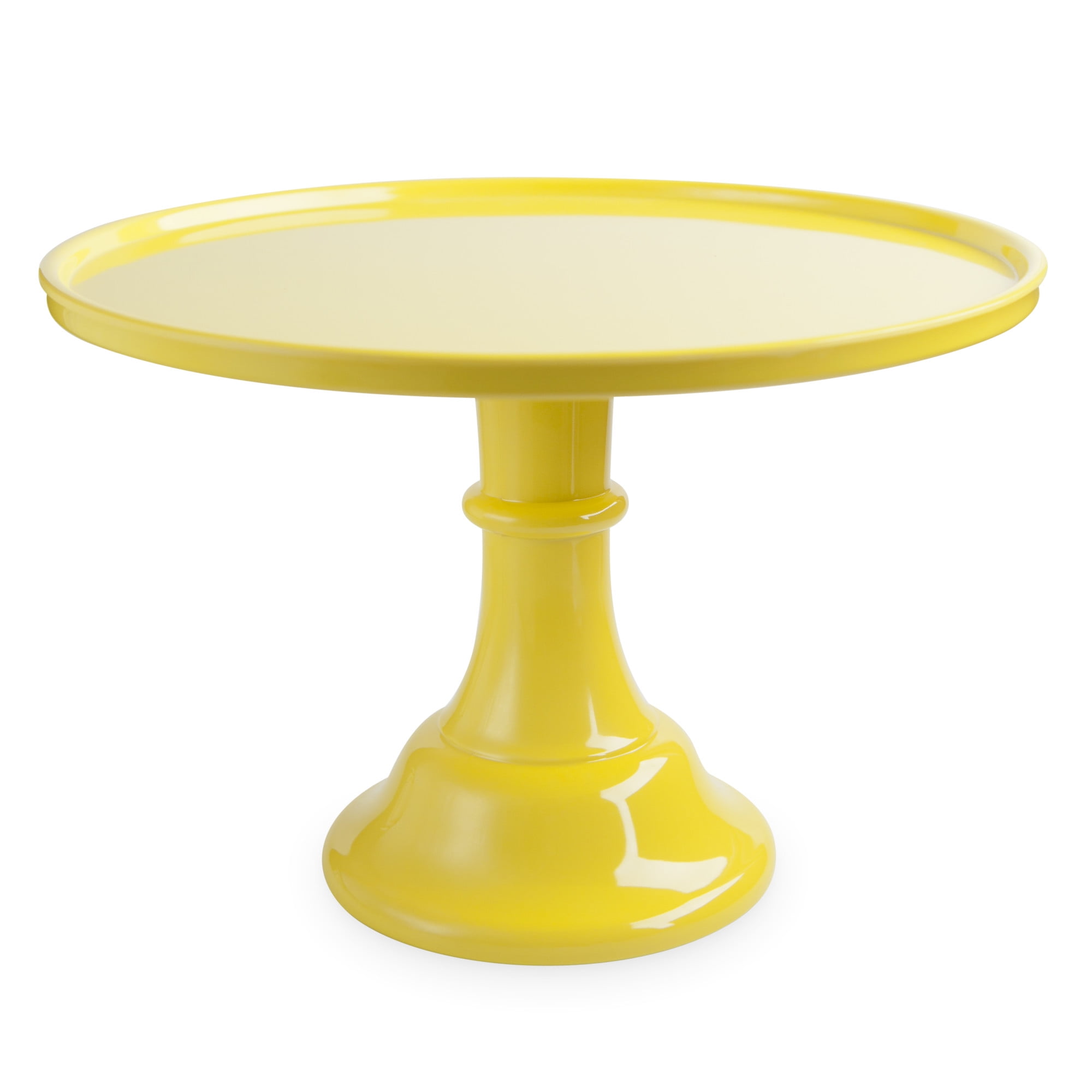 Cheerful Yellow Melamine Cake Stand for Desserts