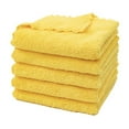 thumbnail image 1 of Yellow Microfiber Cleaning Cloth, 1 Pack Premium Microfiber Towels for Cars, Lint Free, Scratch-Free, Highly Absorbent, Reusable Cleaning Rags for Car, Household, Kitchen, Window, 22x22cm, 1 of 6