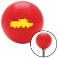 thumbnail image 1 of Yellow Military Tank Red Shift Knob with M16 x 1.5 Insert Shifter Auto Manual Brody, 1 of 1