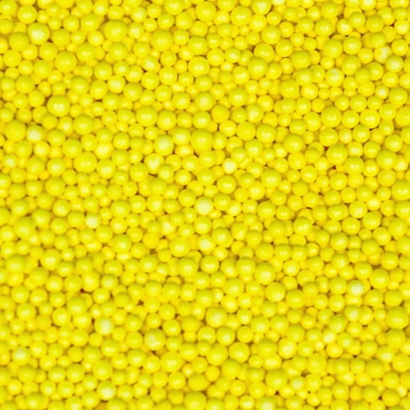 Yellow Mini Sprinkle Beads (1/2 Cup) Candy Decor for Baking, Ice Cream & Decorating by Krazy Sprinkles