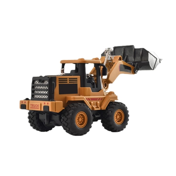 Yellow Model Engineering Alloy Forklift Vehicle Simulation Loader Bulldozer Dump Truck Toy For Kids