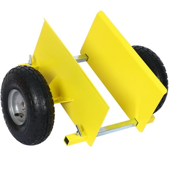 Yellow Modern 600lb Panel Dolly 10in. Pneumatic Wheels, yellow with Adjustable Steel, Home for resistance to abrasion and corrosion