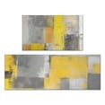 thumbnail image 1 of Yellow Modern Abstract Art Painting Kitchen Mats for Floor 2PCS Cushioned and Non-Skid Washable Floor Mat for Home Kitchen Decor or Office 17x29+17x47 Inch, 1 of 7
