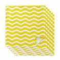 thumbnail image 1 of Yellow Moire Cloth Napkins, Water Ripple Stripe Farmhouse Washable and Reusable Dinner Napkins Set of 6, Table Napkin for Kitchen Party Birthday Wedding Hotel Housewarming 20"x20", 1 of 8