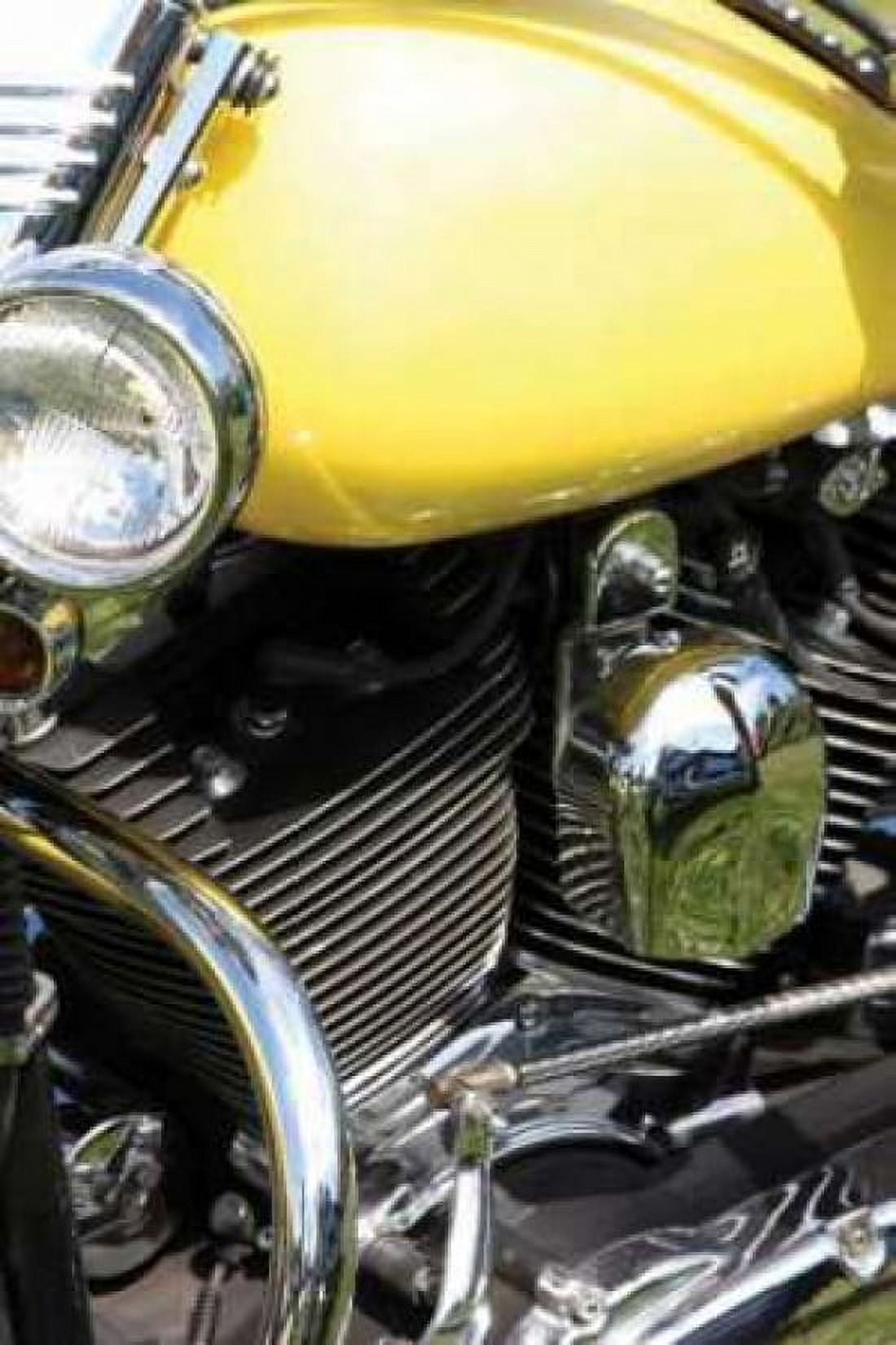 Yellow Motorcycle Canvas Art - Tammy Putman (20 x 28)