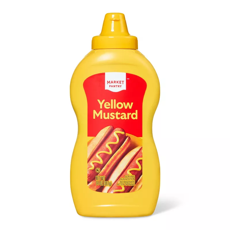 Yellow Mustard 14oz Market Pantry (Pack of 6)