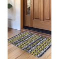 thumbnail image 1 of Yellow Navy Blue Geometric Door Mat&nbsp;Indoor Outdoor Entrance, Non Slip Small Rug for Kitchen Bathroom Entryway Rug, Southwestern Ethnic Boho Washable Doormat Floor Mat for Office 16x24 Inch, 1 of 8