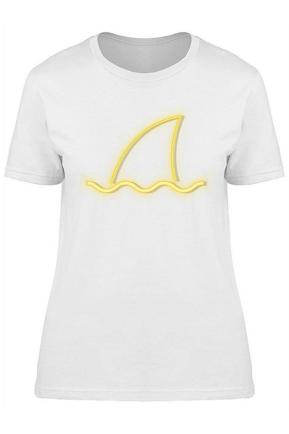 Yellow Neon Shark T-Shirt Women -Image by Shutterstock, Female Small