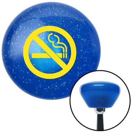 Yellow No Smoking Blue Retro Metal Flake Shift Knob with M16 x 1.5 Insert Shifter
