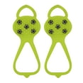 thumbnail image 1 of Yellow Non-Slip Spikes Shoe Grips For Kids Ice Cleats 5 Prong Anti-Slip Covers Traction Outdoor Walking Safety Device 2Pc Weight 0.16 Lb Durable Stainless Steel Cold Resistant -40 Degrees, 1 of 7