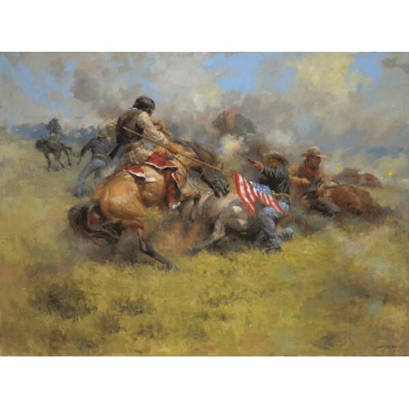 Yellow Nose Counts Coup by Andy Thomas - Canvas Giclee Limited Edition Artist Proof 50 24x32 - Unique Art for Collectors - 1 Unit per pack