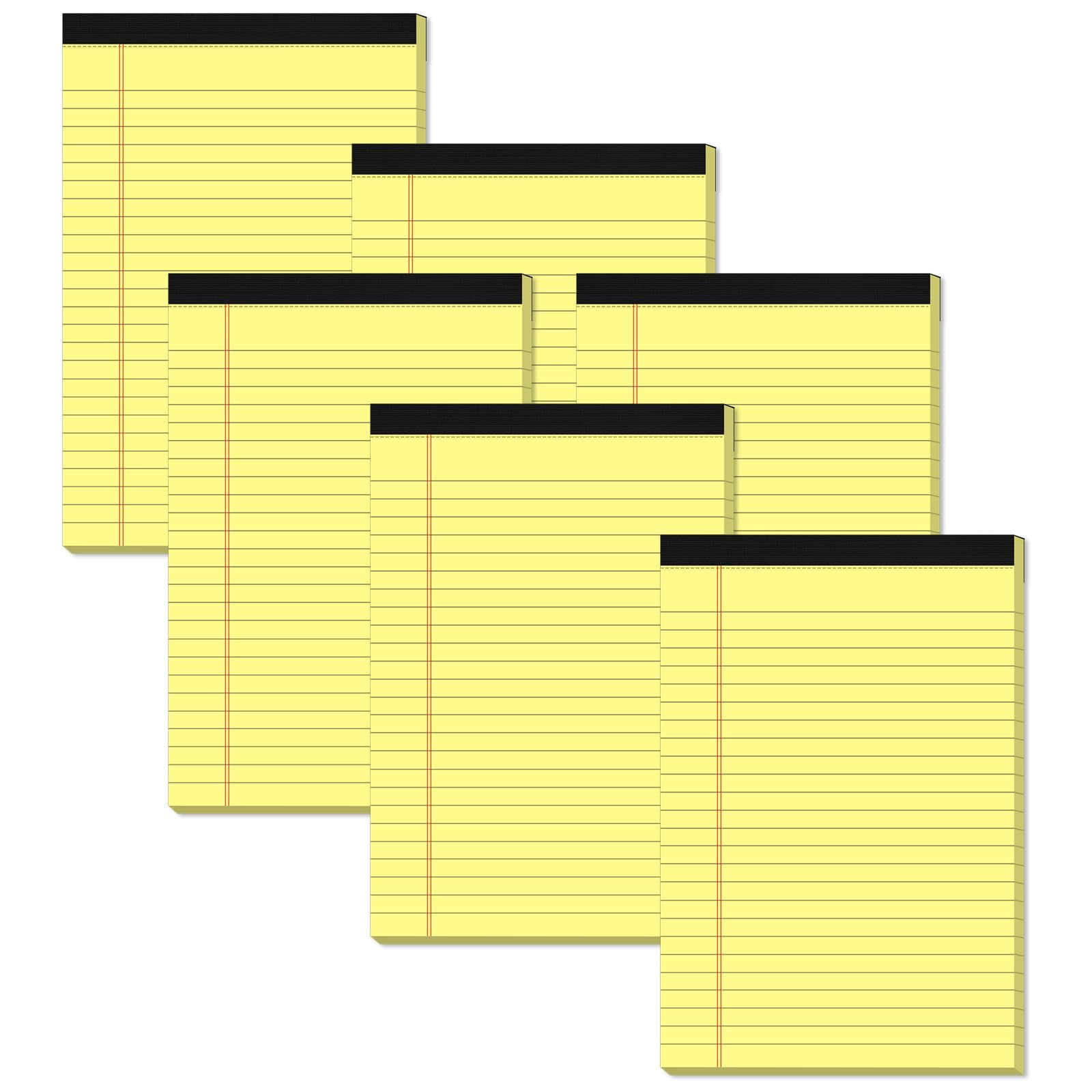 Yellow Note Pads 5x8 Small Legal Pads College Ruled Notepad for Office