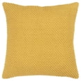 thumbnail image 1 of Yellow Nubby Textured Modern Throw Pillow, 1 of 8