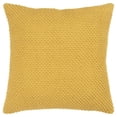 thumbnail image 1 of Yellow Nubby Textured Modern Throw Pillow, 1 of 1
