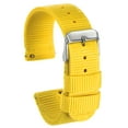 thumbnail image 1 of Yellow Nylon Watch Band 18mm Width Durable Nylon Strap with Silver Buckle, Canvas Watchband, 1 of 6