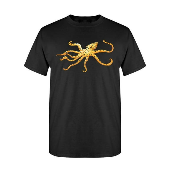 Yellow Octopus T-Shirt Men -Image by Shutterstock, Male Medium