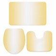 thumbnail image 1 of Yellow Ombre Bath Mat 3 Piece Bathroom Rug Set, Modern Gradient Abstract Art Non Slip Bath Rug Contour Mat and Toilet Lid Cover, Absorbent Shower Mats Soft Bath Rugs and Mats Sets, 1 of 8