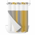 thumbnail image 1 of Yellow Ombre No Hook Shower Curtain Waterproof, Bathroom Curtains with Snap in Liners and See Through Top Window, Grey Modern Art Farmhouse Hotel Style Bathtub Curtains Shower 72"Wx96"L, 1 of 8